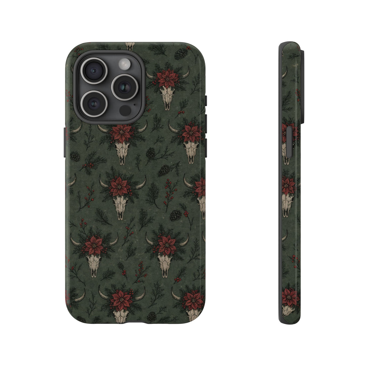 Inked Christmas Skull Tough Case
