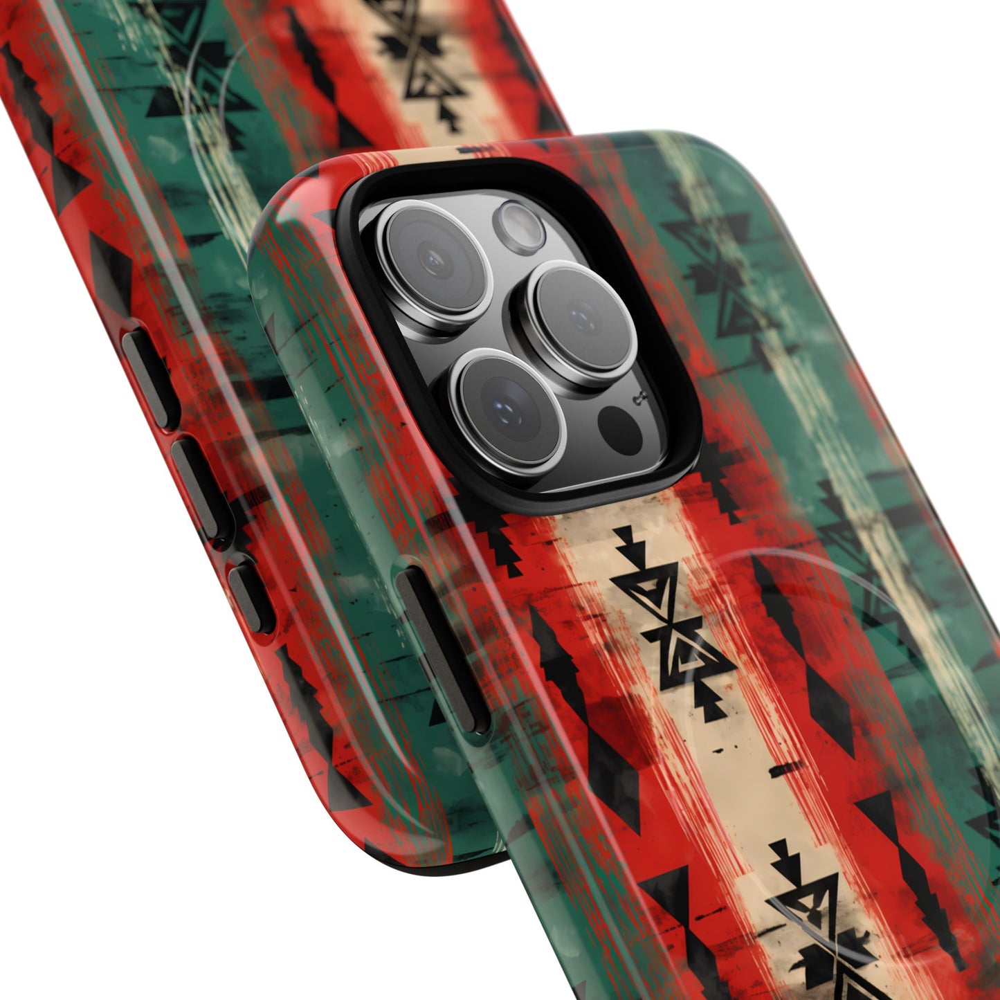 Christmas Grunge Aztec Magnetic Case