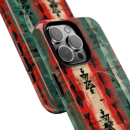 Christmas Grunge Aztec Magnetic Case
