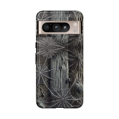 Spiderwebs Barnwood Phone Case