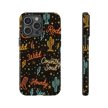 Neon Western Script Tough Case