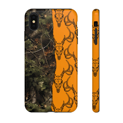 Camo Deer Skulls Orange Tough Case