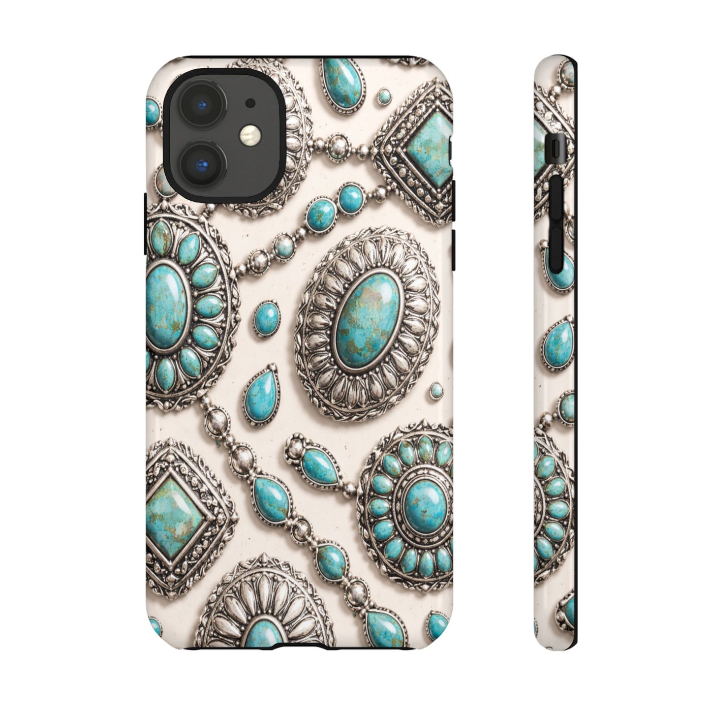 Turquoise Silver Concho Tough Case