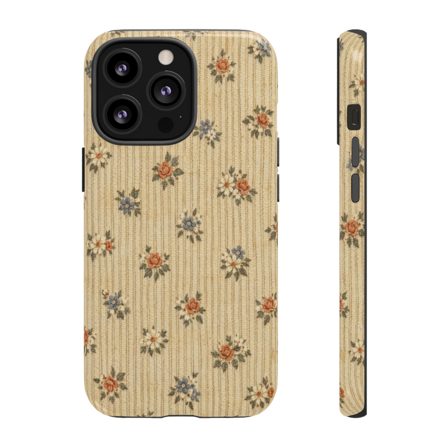 Striped Floral Tough Case