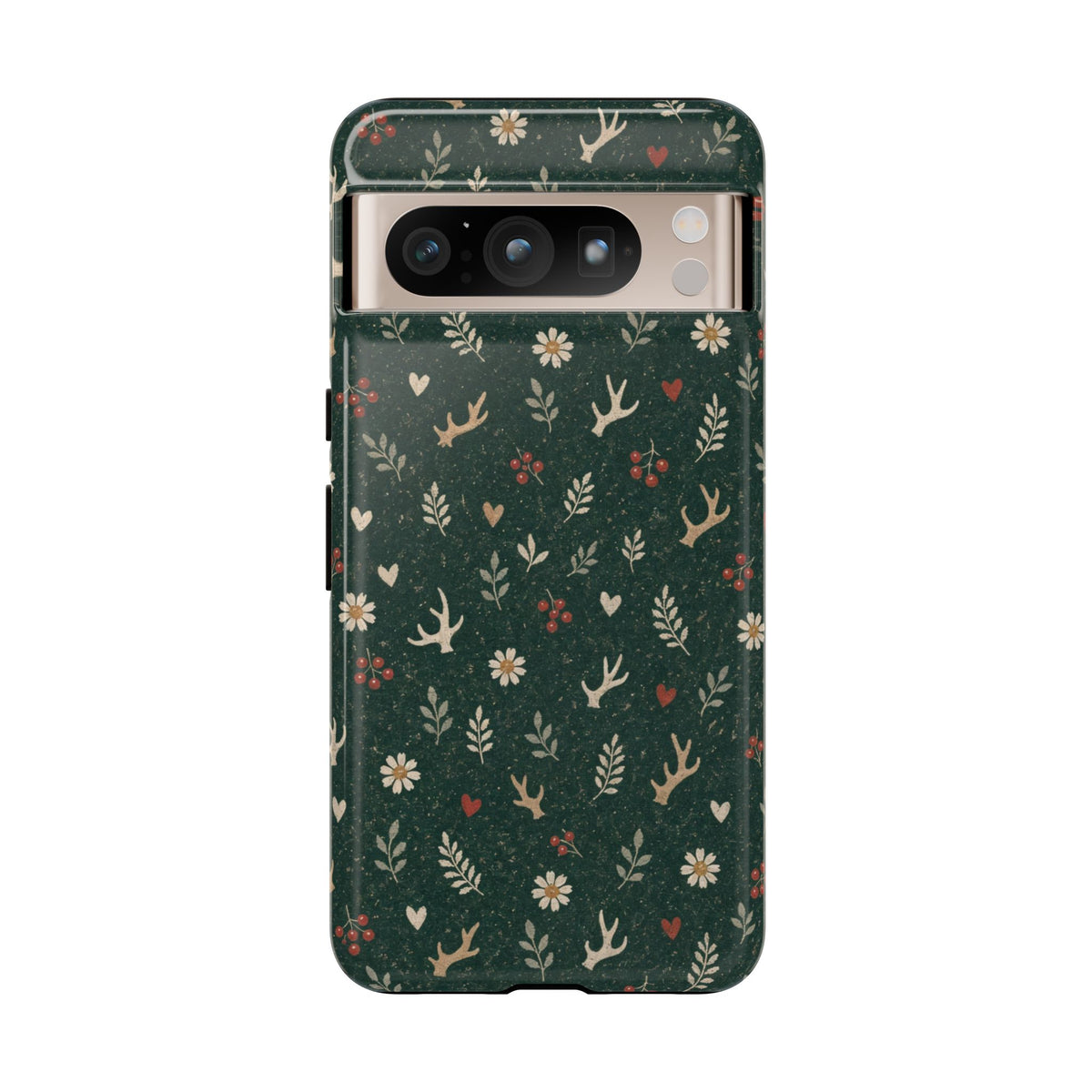 Antler Daisies Evergreen Tough Case