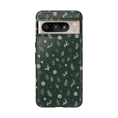 Antler Daisies Evergreen Tough Case