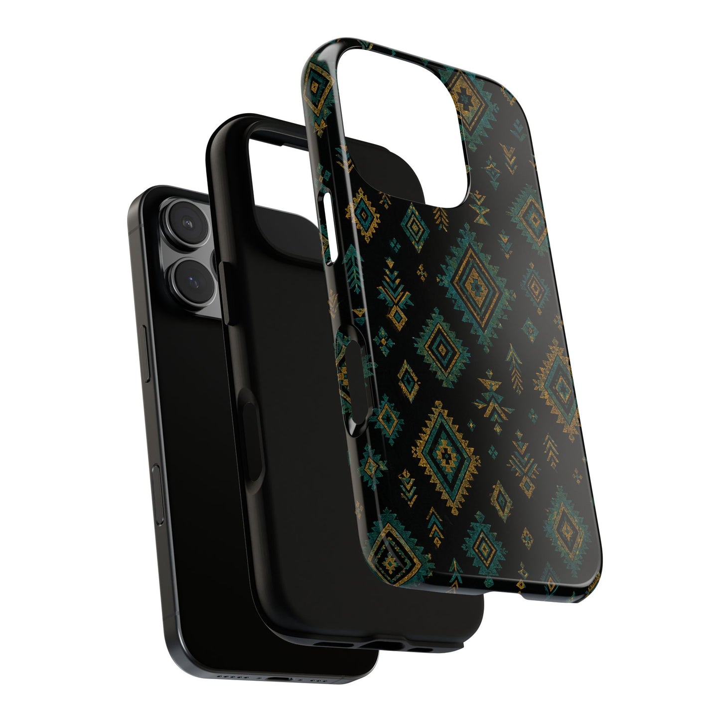 Turquoise Gold Aztec Tough Case
