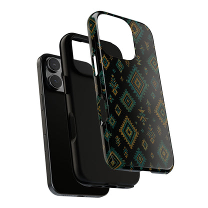 Turquoise Gold Aztec Tough Case