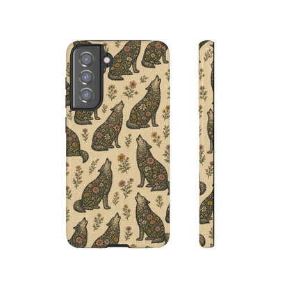 Floral Wolf Tough Case