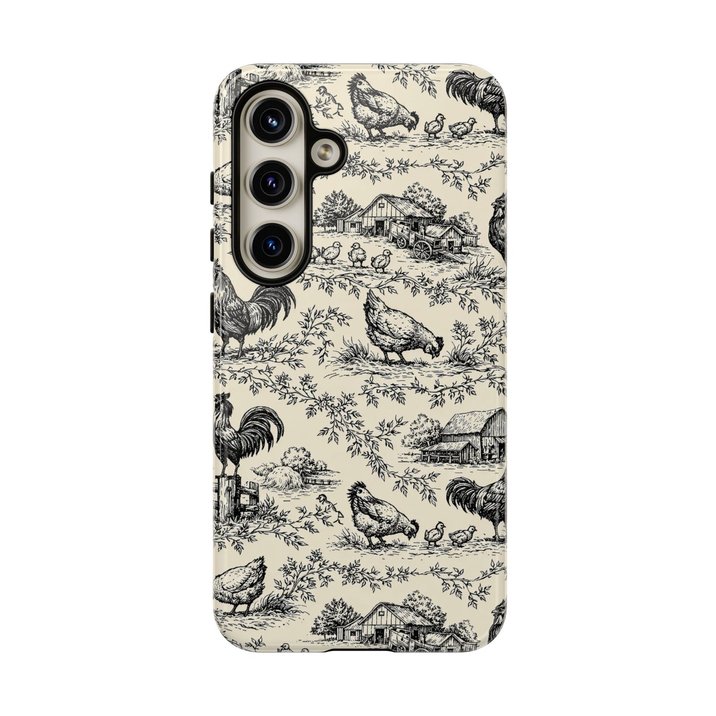 Toile Chickens Tough Case