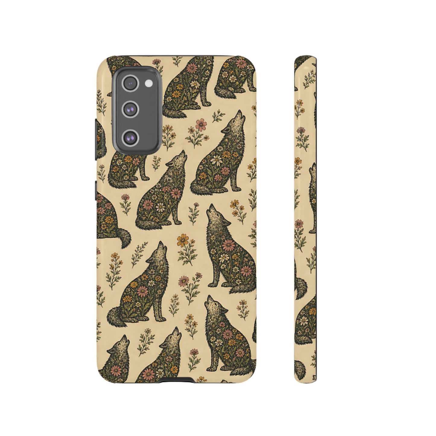Floral Wolves Tough Case