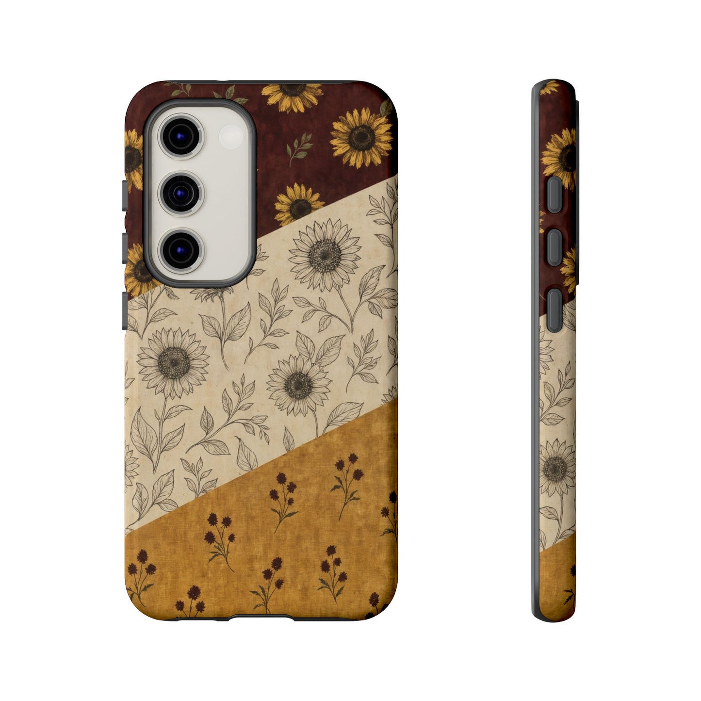 Sunflower Burgundy Swaths Tough Case