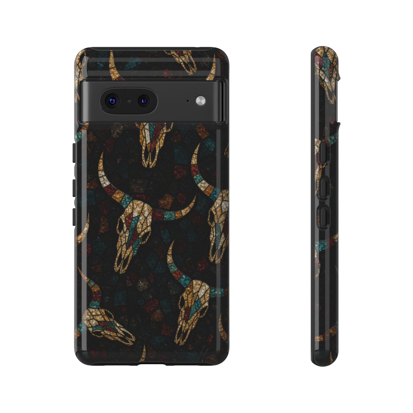 Stained Bull Skull Tough Case