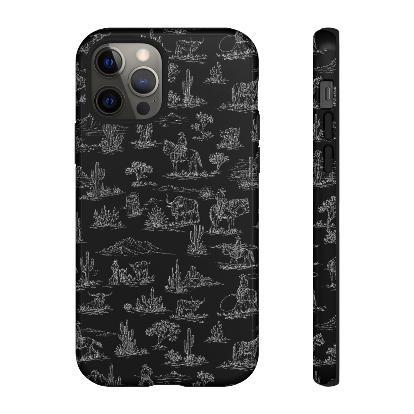 Midnight Toile Tough Case