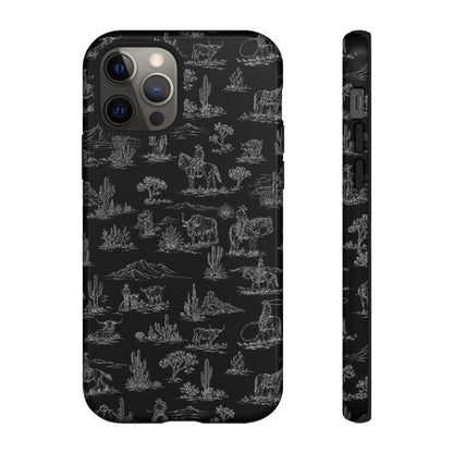 Midnight Toile Tough Case