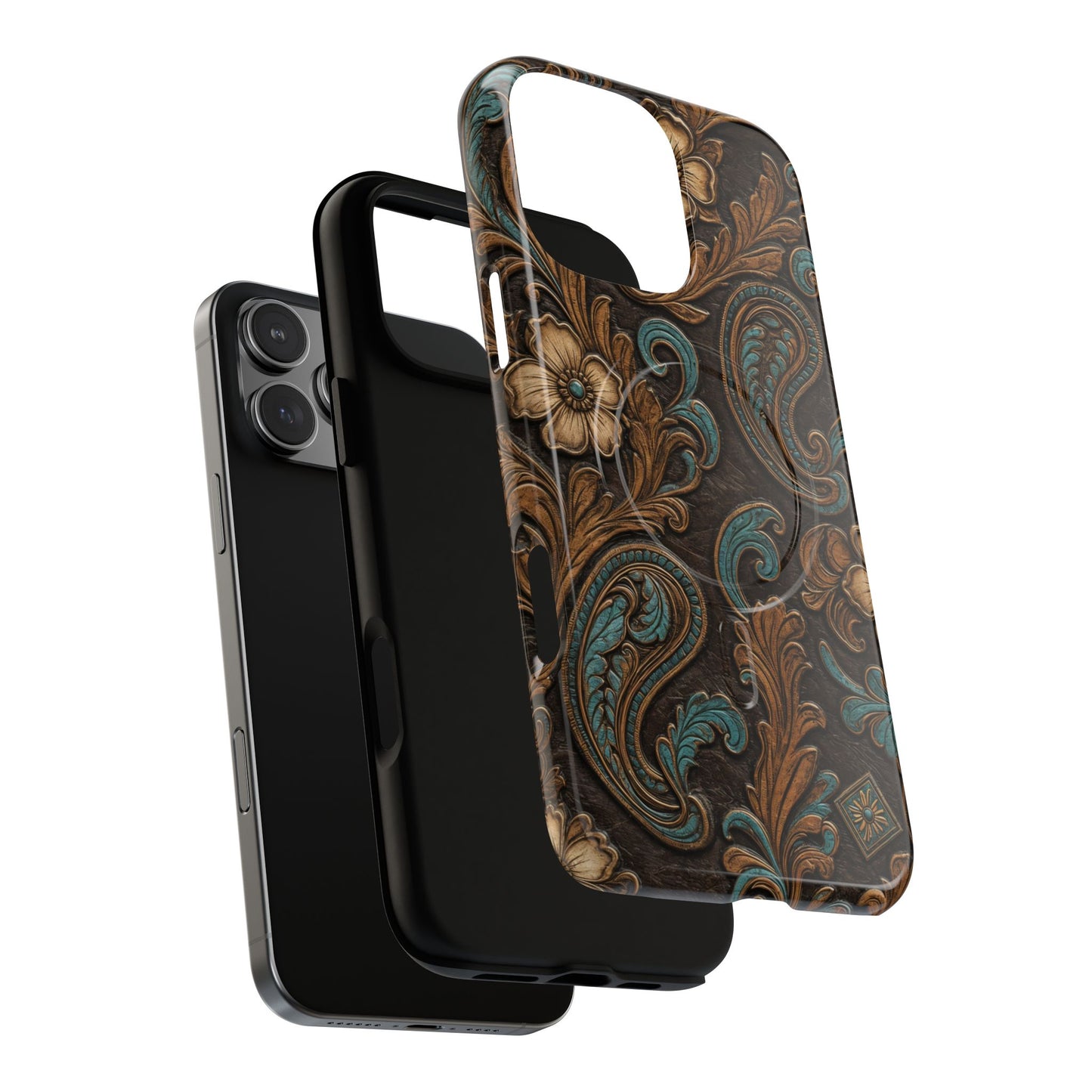 Tooled Paisley Magnetic Case