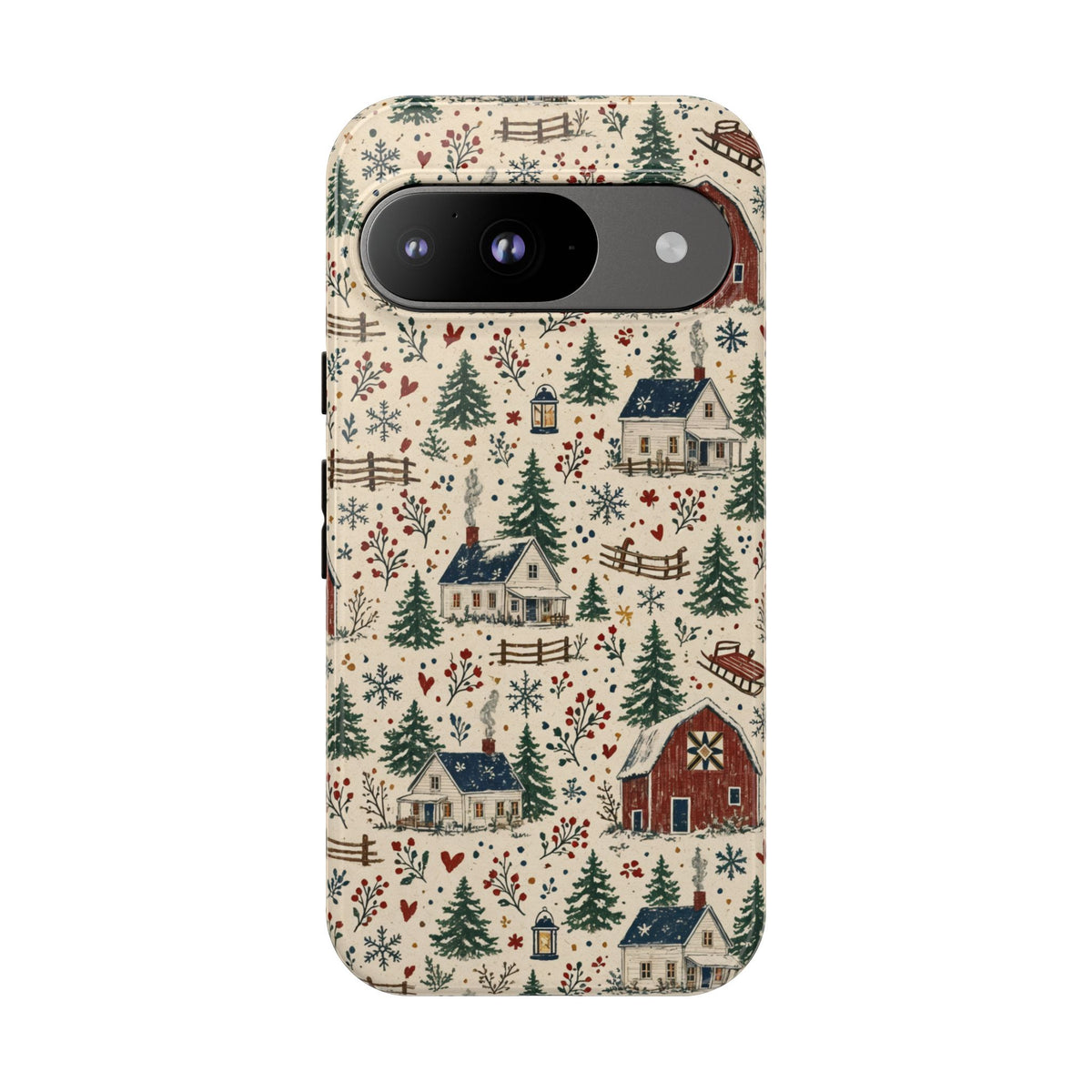 Snowy Farmstead Tough Case