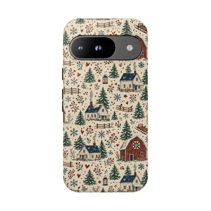 Snowy Farmstead Tough Case