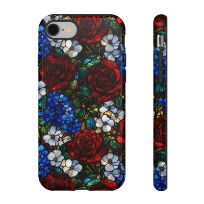 Patriotic Floral Glass Tough Case
