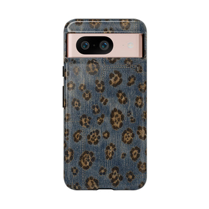 Denim Leopard Tough Case