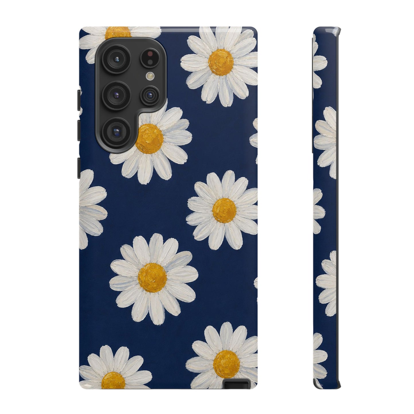 Navy Daisy Tough Case