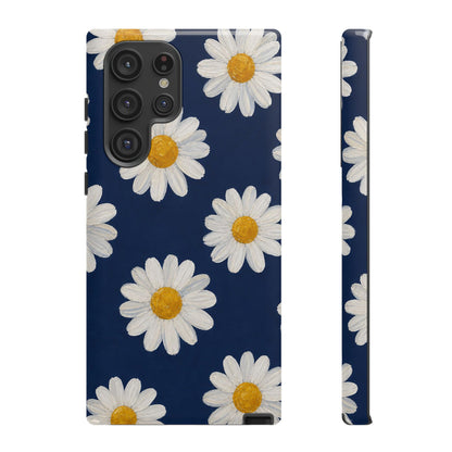 Navy Daisy Tough Case