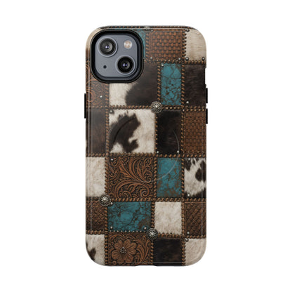 Tooled Hide Magnetic Case