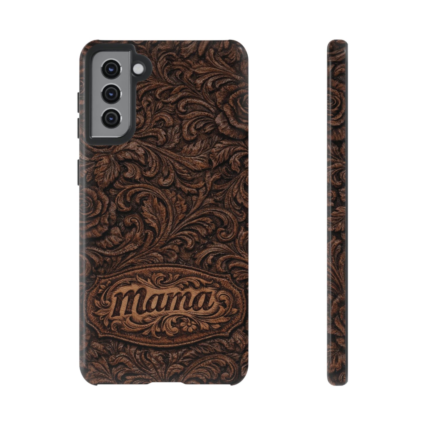 Carved Floral Mama Tough Case