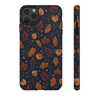 Navy Oak Leaf Tough Case