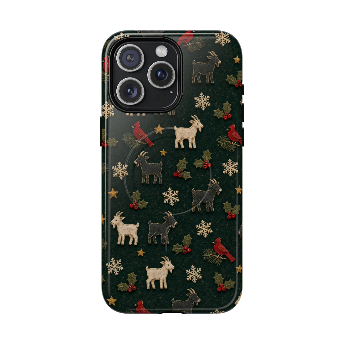 Felt Goats Cardinals Magnetic Case