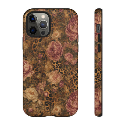 Leopard Floral Tough Case