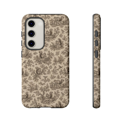 Squirrel Toile Tough Case