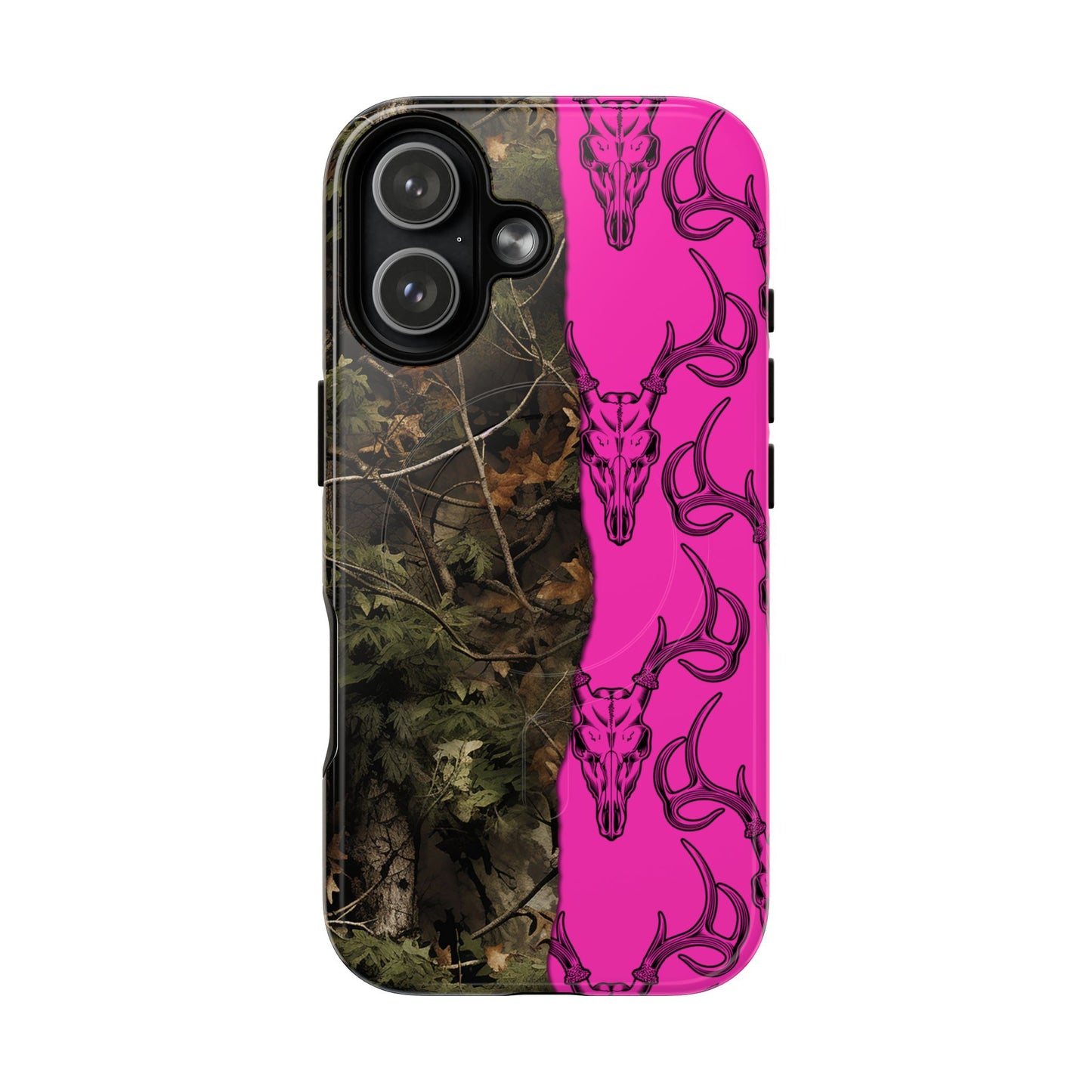 Camo Deer Skulls Pink Magnetic Case