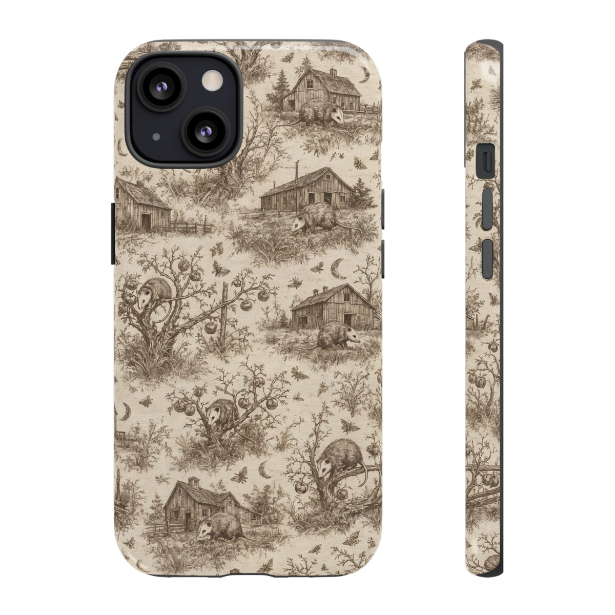 Opossum Toile Tough Case
