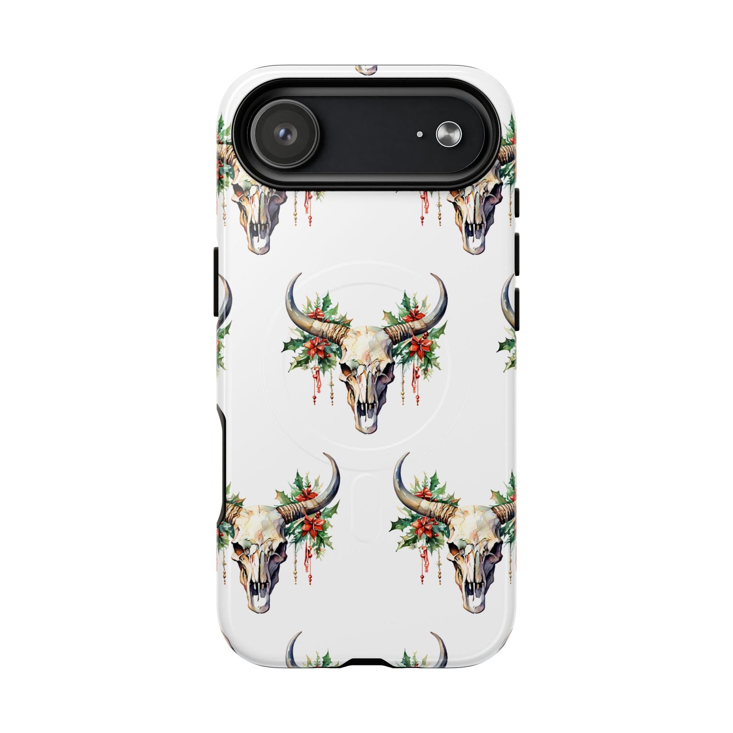 Christmas Bull Skull Magnetic Case