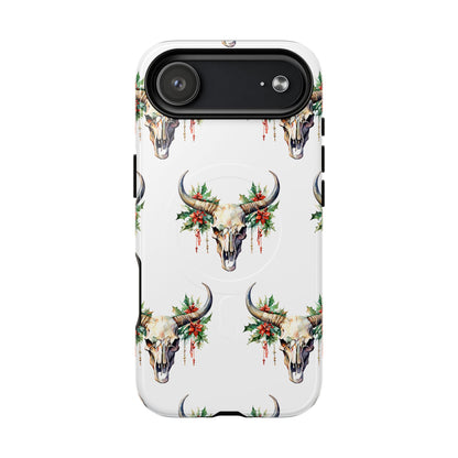Christmas Bull Skull Magnetic Case