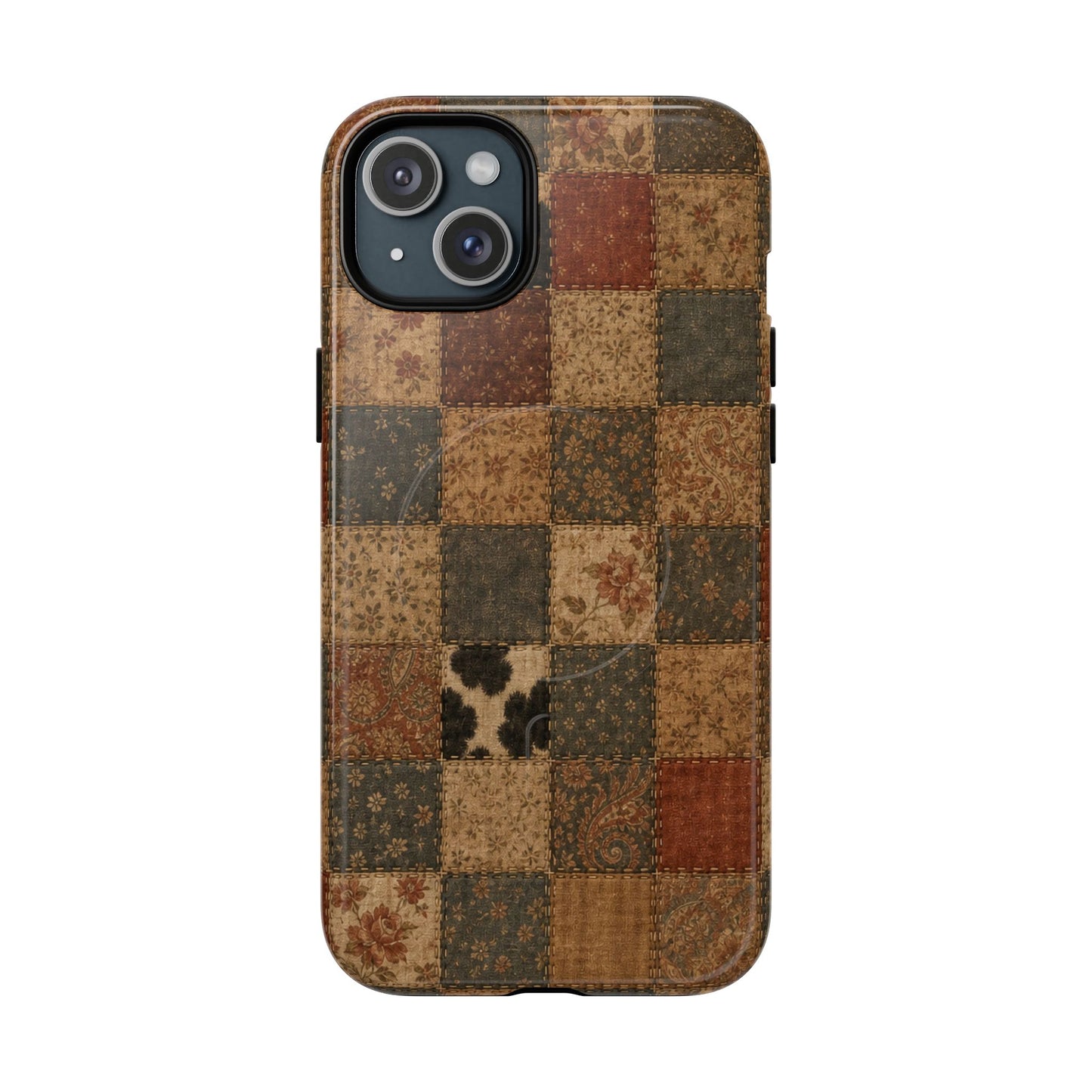 Rustic Patchwork Magnetic Case