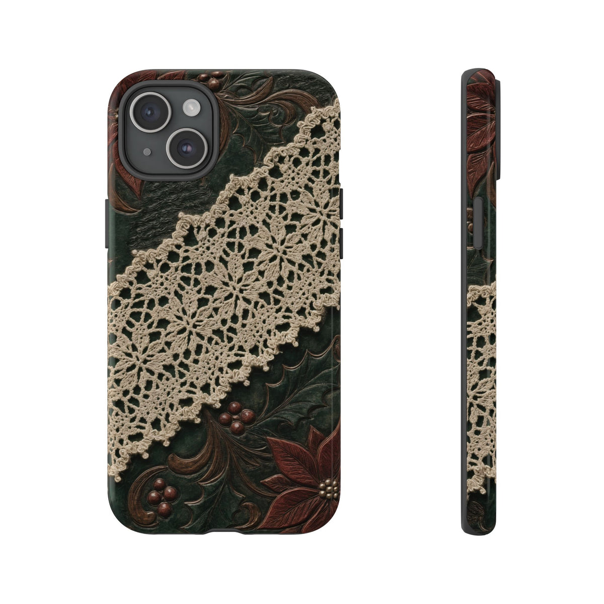 Poinsettia Lace Tough Case