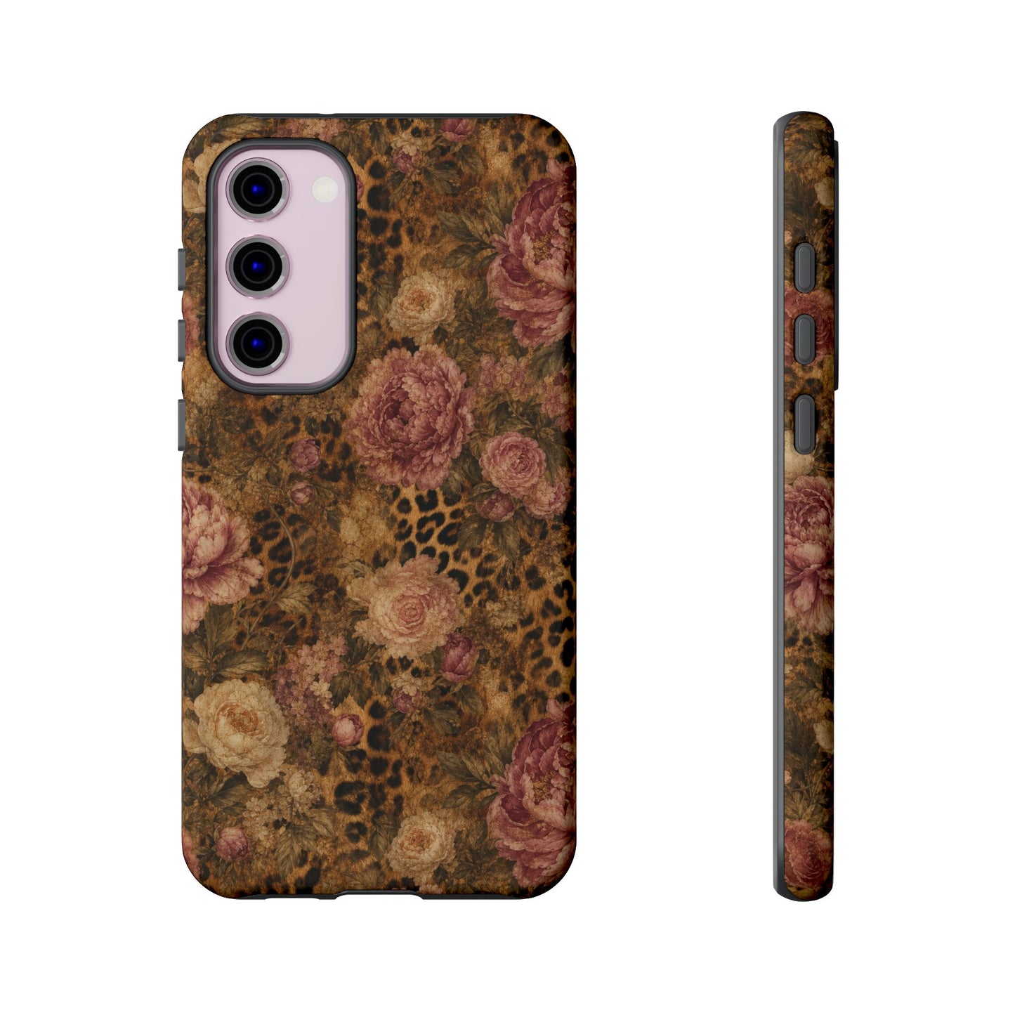 Leopard Floral Tough Case