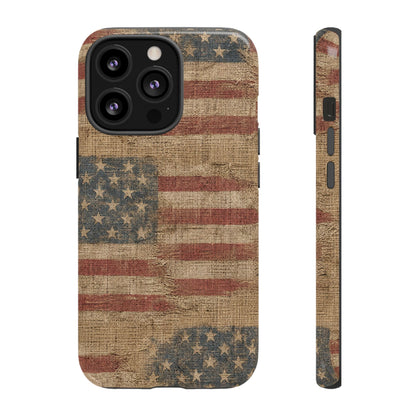 Burlap Flag Tough Case