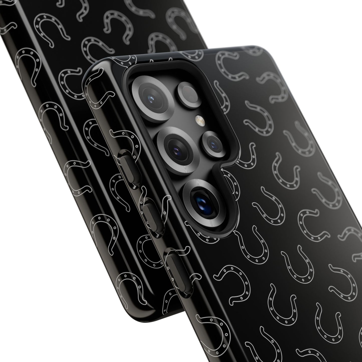 Black Horseshoe Tough Phone Case