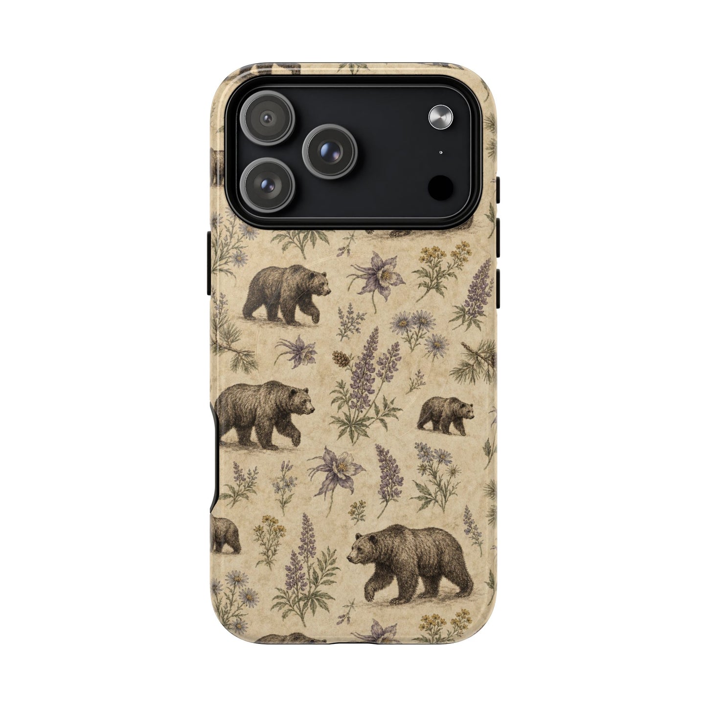 Floral Bear Magnetic Case