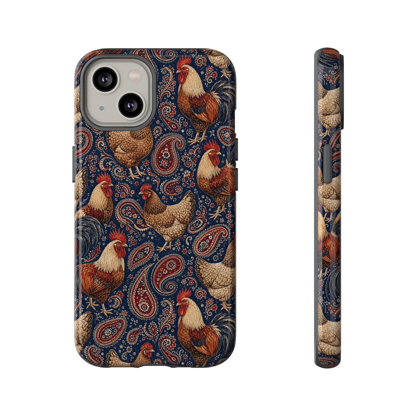 Patriotic Paisley Chickens Tough Case
