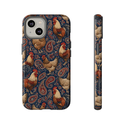 Patriotic Paisley Chickens Tough Case
