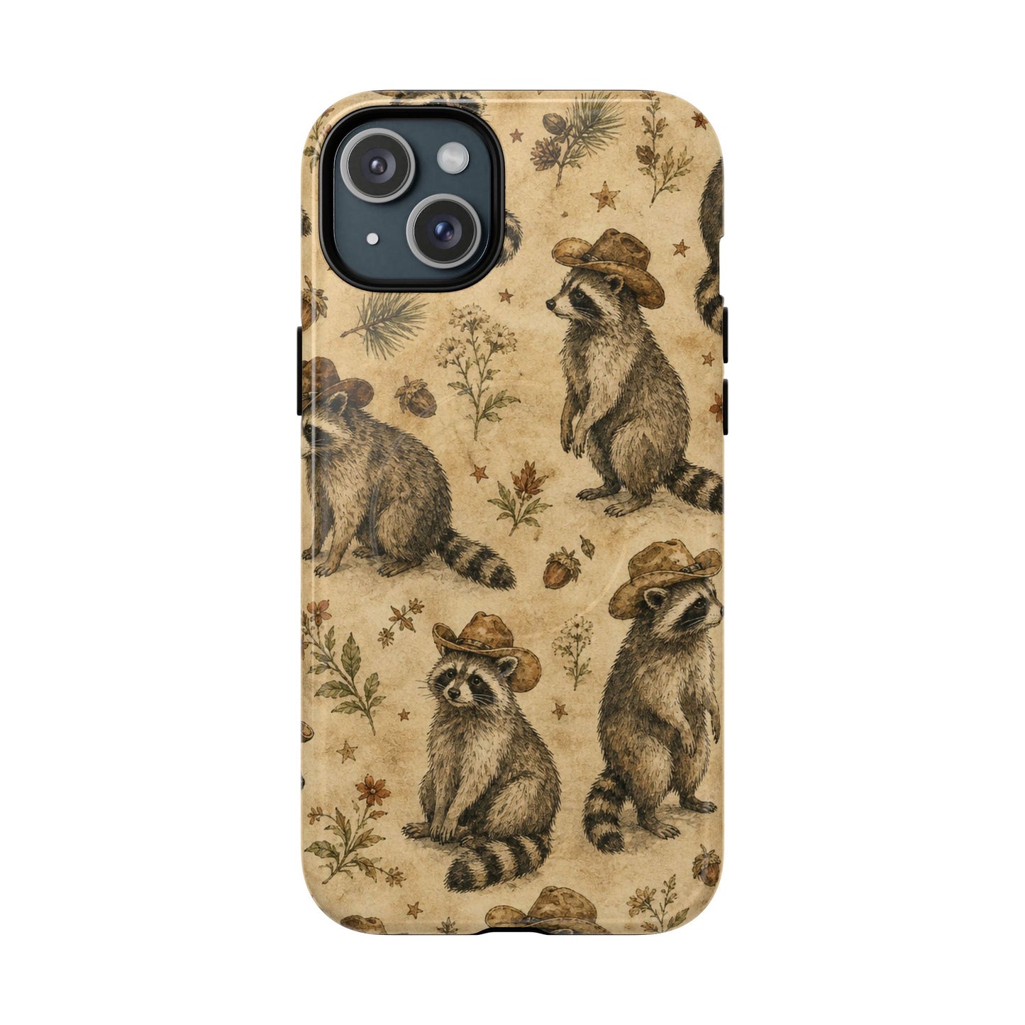 Painted Raccoon Magnetic Case