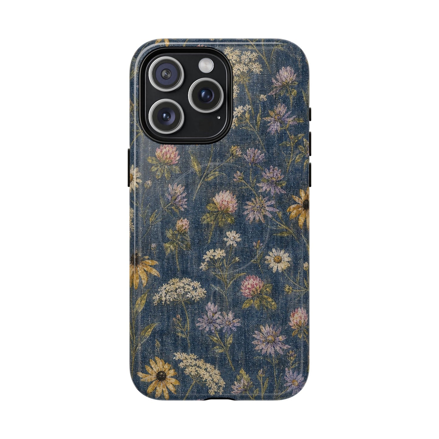 Denim Florals Magnetic Case
