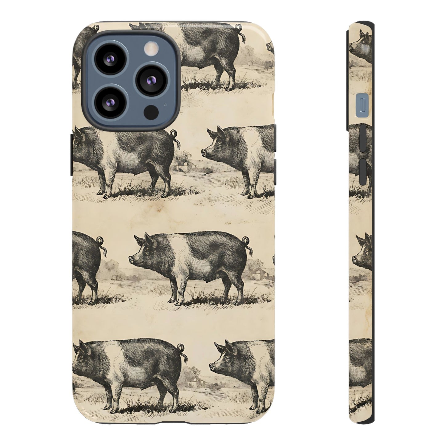 Vintage Pigs Tough Case