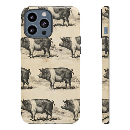 Vintage Pigs Tough Case