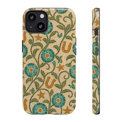 Turquoise Horseshoe Mosaic Tough Case