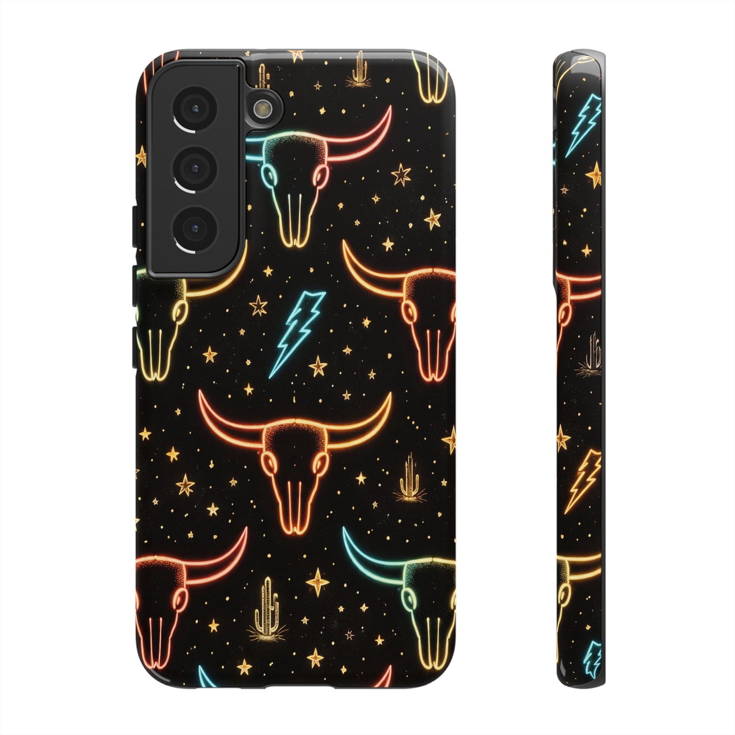 Neon Longhorns Tough Case